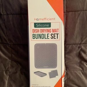 Silicone dish drying mat bundle set